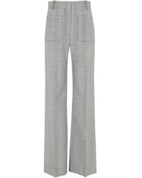 Victoria Beckham - Pinstriped Straight-Leg Trousers - Lyst