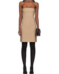 Courreges - Embroidered Logo Knitted Mini Dress - Lyst