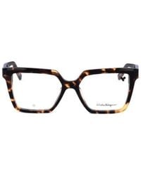 Ferragamo - Ferragamo Eyewear Square Frame Glasses - Lyst