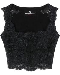 Ermanno Scervino - Sequin-Embellished Lace Top - Lyst