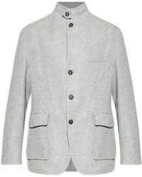 Eleventy - Stand Collar Jacket - Lyst