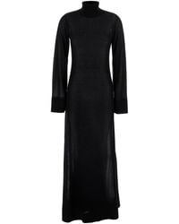 TOTEME - Long Turtleneck Dress With Slit Sleeves - Lyst