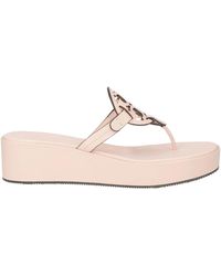 Tory Burch - Plain Colour Flip Flops - Lyst