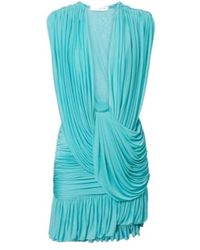 Christopher Esber - Ripple Draped Jersey Minidress - Lyst