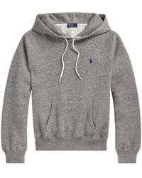 Polo Ralph Lauren - Logo Embroidered Drawstring Hoodie - Lyst