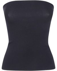 Entire studios - Ribbed-Knit Strapless Top - Lyst