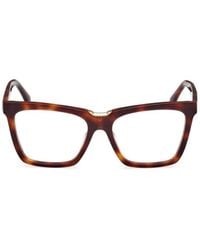 Max Mara - Square Frame Glasses - Lyst