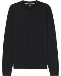 BOSS - Boss Long-Sleeved Crewneck Jumper - Lyst
