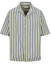 Marni - Short-Sleeved Striped Shirt - Lyst