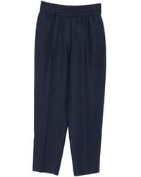 Brunello Cucinelli - Fluid Twill Baggy Pull-On Trousers - Lyst