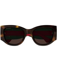 Gucci - Eyewear Cat-Eye Frame Sunglasses - Lyst