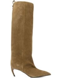 The Attico - 70Mm Lea Boots - Lyst
