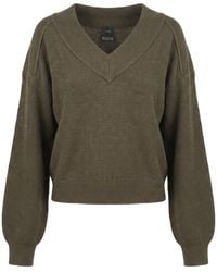 Pinko - Long Sleeve V-Neck Jumper - Lyst