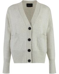 Roberto Collina - V-Neck Ribbed Sweater - Lyst