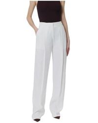 Elisabetta Franchi - Pleated Straight-Leg Pants - Lyst