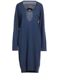 MM6 by Maison Margiela - Two-Color Slim-Fit Dress - Lyst