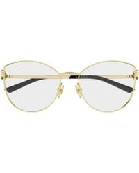 Gucci - Eyewear	Cat Eye Frame Glasses - Lyst