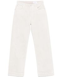 McQueen - Logo Patch Wide-Leg Jeans - Lyst