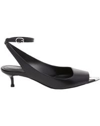 McQueen - Punk Pointed-Toe Sandals - Lyst