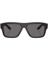 Prada Linea Rossa - Prada Eyewear Rectangular Frame Sunglasses - Lyst