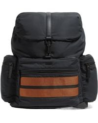 ZEGNA - Logo Printed Stripe-Trim Backpack - Lyst