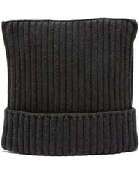 Acne Studios - Ribbed Square Beanie Hat - Lyst
