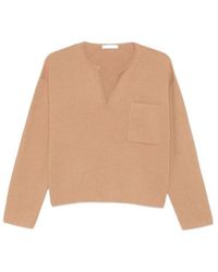 Max Mara - Long-Sleeve Knit Top - Lyst