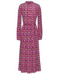 Valentino - Optical Print Shirtdress - Lyst