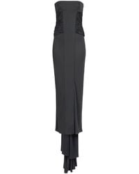 Alaïa - Alaïa Bustier Jersey Fluid Dress - Lyst