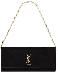 Saint Laurent - Kate Velvet Clutch Bag - Lyst
