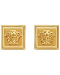 Versace - Medusa Square Earrings - Lyst