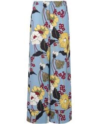 Marni - Melodia Print Envers Satin Trousers - Lyst