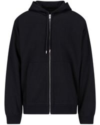 Prada - Zip-Up Drawstring Hoodie - Lyst