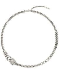 Givenchy - Logo Plaque Chained Necklace - Lyst