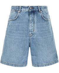 Givenchy - High-Rise Denim Bermuda Shorts - Lyst
