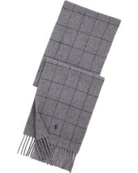 Polo Ralph Lauren - Plaid Wool Blend Scarf - Lyst