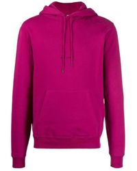 Saint Laurent - Logo Printed Drawstring Hoodie - Lyst