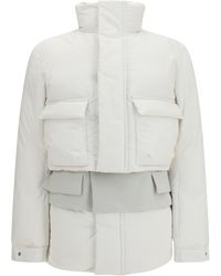 Sacai - High Neck Puffer Jacket - Lyst