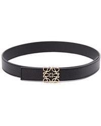 Loewe - Logo-Buckled Square Tip Belt - Lyst
