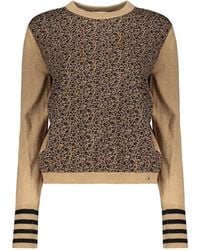 Herno - Crew Neck Sweater With Puff Sleeves - Lyst