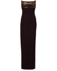Roland Mouret - Embellished Paneled Corset Gown - Lyst