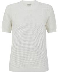 P.A.R.O.S.H. - Waffle Knit T-Shirt - Lyst
