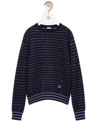 Loewe - Blurred Effect Striped Jumper - Lyst