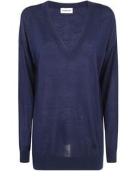 P.A.R.O.S.H. - P.A.R.O..H. Linfa Oversized V-Neck Knitted Jumper - Lyst