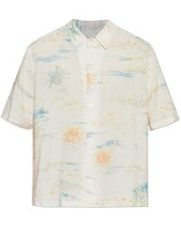 AllSaints - Breezer Printed Short-Sleeve Shirt - Lyst
