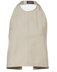 Wardrobe NYC - Halterneck Cotton-Blend Top - Lyst