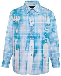 ANDERSSON BELL - Trompe L'Oeil Printed Check Shirt - Lyst