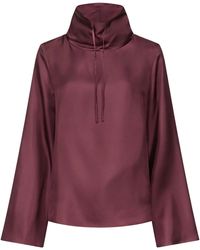 Loulou de Saison - Drawstring-Neck Wide-Sleeve Top - Lyst