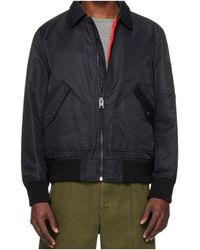 BOSS - Zip-Fastening Bomber Jacket - Lyst