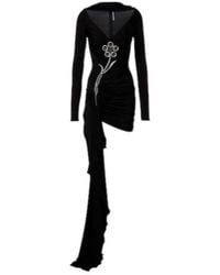 David Koma - Embellished Draped Jersey Minidress - Lyst